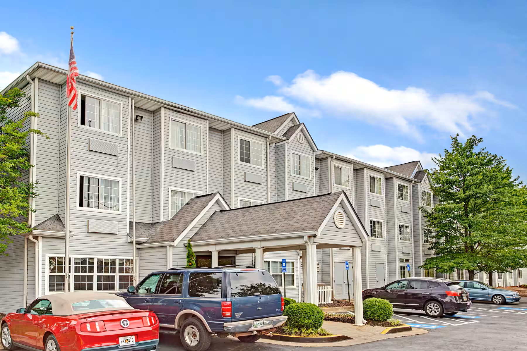 Welcoming modern hotel exterior